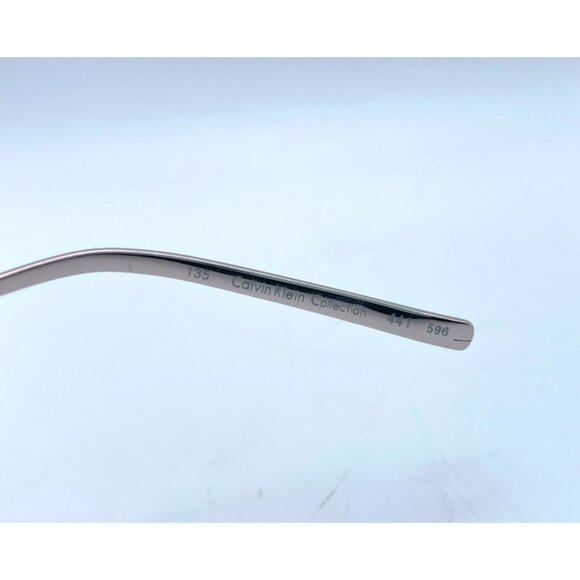 Calvin Klein Eyeglasses Glass Frames Metal Silver Italy 135 441 596 MSRP $199 - Picture 6 of 7